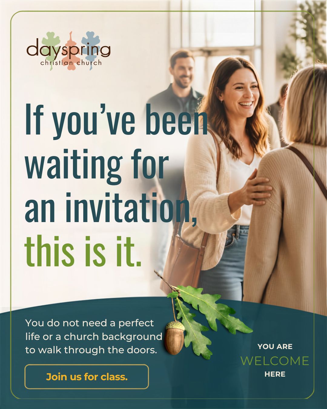Join Us For Class